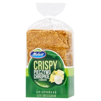 Melvit Wholegrain Wheat Crispbread with Cheese and Onions 130g - buy, prices for WINETIME - photo 2