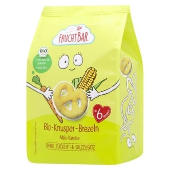 Frucht Bar Corn Pretzels with Carrot Flavor 25g - buy, prices for WINETIME - photo 1