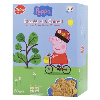 Delser Peppa Cookies with Cereals, Calcium, Iron and Vitamins 180g - buy, prices for WINETIME - photo 4