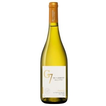 Вино G7 Chardonnay біле сухе 13,5% 0,75л - купити, ціни на WINETIME - фото 1