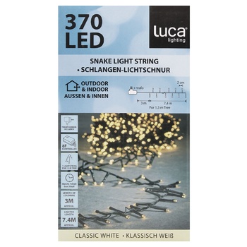 Zelena Sneyk Classic White Light LED Garland 370LED 7.4m - buy, prices for WINETIME - photo 2