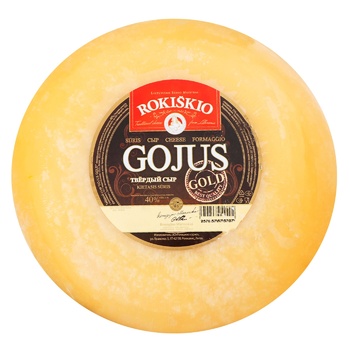 Rokiskio Cheese Goyus Gold Weight 40% - buy, prices for Supermarket "Kharkiv" - photo 1