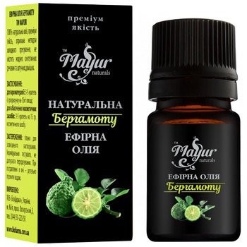 Эфирное масло Mayur Бергамота натуральное 5мл - купить, цены на - фото 1
