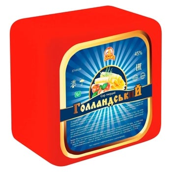 Velykyy Burluk Cheese Dutch Weight 45% - buy, prices for Supermarket "Kharkiv" - photo 1