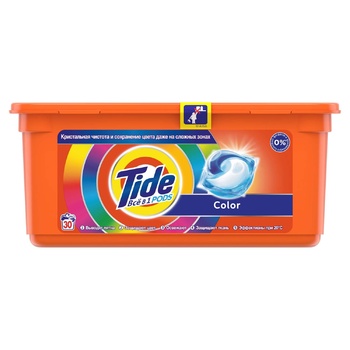 Tide Pods 3in1 Color Washing Capsules 30pcs 24.8g - buy, prices for ULTRAMARKET - photo 1