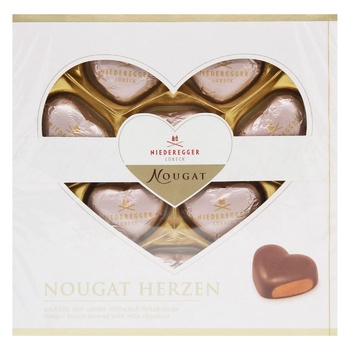 Niederegger Hearts Candies with Nougat in Milk Chocolate 125g - buy, prices for WINETIME - photo 1