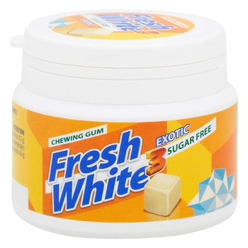 Serra Fresh White Exotic Sugar-free Chewing Gum 77g