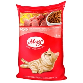 Miau! Adult Cats Dry Food with Rabbit 11kg - buy, prices for METRO - photo 1