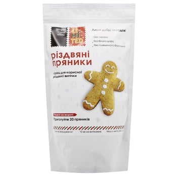 Суміш для випічки Різдвяні пряники GINGER AND WHITE 240 г