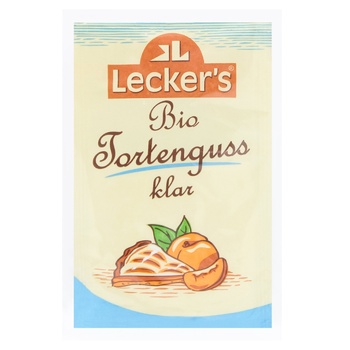 Lecker's Organic Transparent Confectionery Glaze 2pcs x 15g