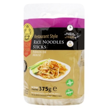 Tiger Khan Rice Noodles Pasta 375g - buy, prices for WINETIME - photo 1