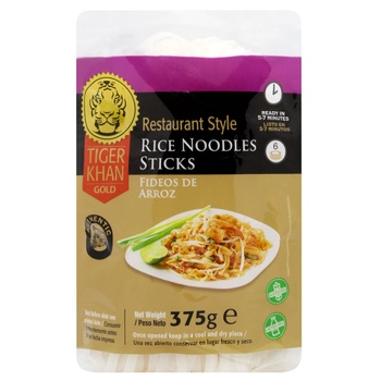 Tiger Khan Rice Noodles Pasta 375g - buy, prices for WINETIME - photo 2