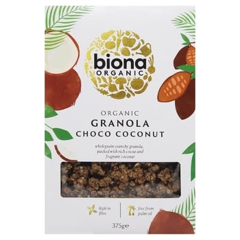 Гранола Biona Organic шоколадно-кокосова 375г - купити, ціни на WINETIME - фото 2