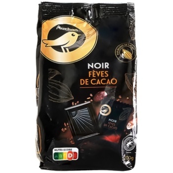 Auchan Chocolate Cocoa Beans 72% 200g - buy, prices for - photo 1