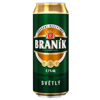 Branik Light Beer 4.1% 0.5l - buy, prices for Vostorg - photo 1