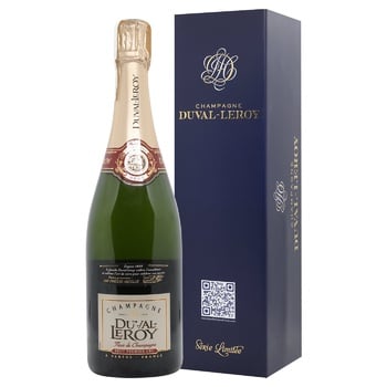 Шампанське Duval-Leroy Fleur de Champagne Premier Cru біле брют 12% 0,75л - купити, ціни на WINETIME - фото 1