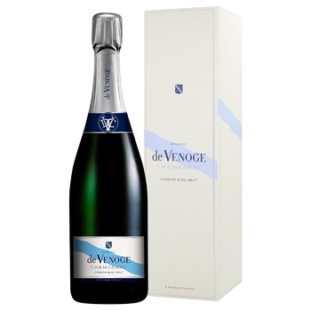 Шампанское De Venoge Cordon Bleu Brut Select белое брют 12% 0,75л - купить, цены на - фото 1