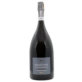 Вино ігристе Masottina Contradagranda Conegliano Valdobbiadene Prosecco Superiore Brut біле брют 11,5% 1,5л - купити, ціни на WINETIME - фото 1