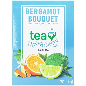 Чай черный Tea Moments Bergamot Bouquet 90г - купить, цены на Auchan - фото 2