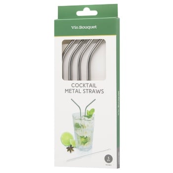 Vin Bouquet Cocktail Metal Straws 4pcs - buy, prices for WINETIME - photo 1