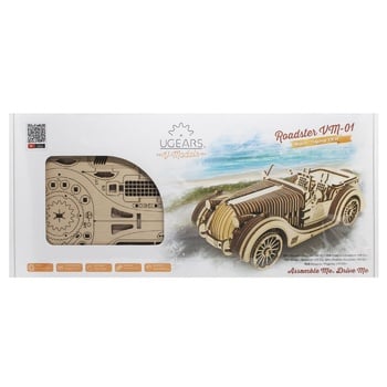 Ugears 3D Roadster-VM-01 Mechanical Construction Set - buy, prices for WINETIME - photo 2