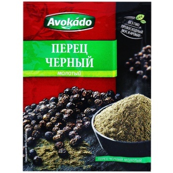 Перец черный Avokado молотый 20г - купить, цены на Auchan - фото 1