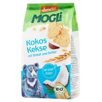 Mogli Organic Spelled Butter Cookies with Coconut 125g - buy, prices for WINETIME - photo 2