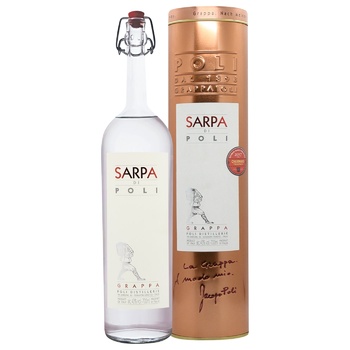 Poli Sarpa Grappa 40% 0.7l - buy, prices for WINETIME - photo 1