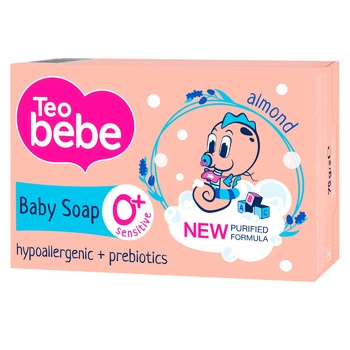 Teo Bebe Almond Oil Solid Soap 75g - buy, prices for Supermarket "Kharkiv" - photo 1