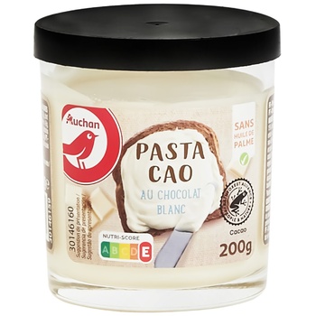 Auchan White Chocolate Paste 200g - buy, prices for Auchan - photo 1