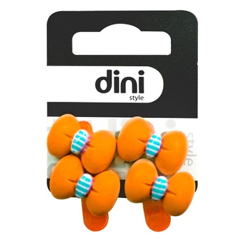 Dini Kids Peach Two Bows Bobby Pin 2pcs d-142 - buy, prices for NOVUS - photo 3