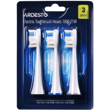 Ardesto White Nozzle for Toothbrush 3pcs - buy, prices for Auchan - photo 1