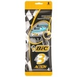 BIC 3 Action Man's Razor 4pcs