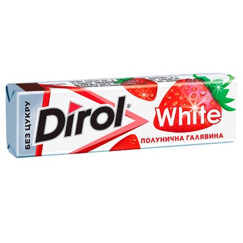 Dirol White Strawberry Chewing Gum 14g - buy, prices for Epicentr FOOD - photo 1