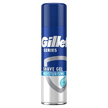 Гель для бритья Gillette Series Moisturizing Увлажняющий 200мл - купить, цены на МегаМаркет - фото 1