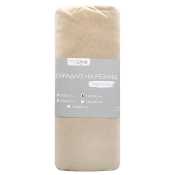 Home Line Terry Knitted Beige Bed Sheet 140х200cm - buy, prices for - photo 1