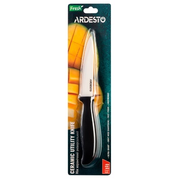 Нож Ardesto Fresh AR2120СB универсальный черный керамика/пластик 9,7см