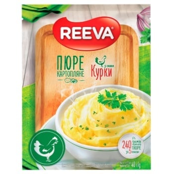 Пюре картопляне Reeva зі смаком курки 40г