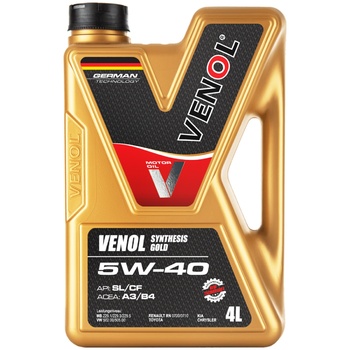 Venol Synthesis Gold 5W-40 SM/CF Motor Oil 4l - buy, prices for Auchan - photo 1