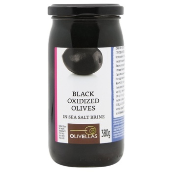 Olivellas Whole Black Olives in Brine 200g - buy, prices for WINETIME - photo 1