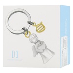 Брелок Metalmorphose White Angel & Chrome Heart & Gold Harp