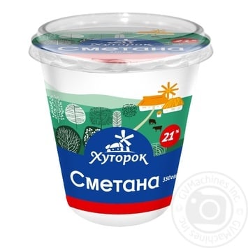 Khutorok Sour Cream 21% 350g - buy, prices for Chudo Market - photo 2