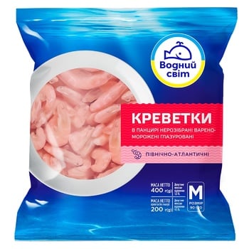 Vodny Mir Boiled and Frozen 90-120 Shrimp in Shell 400g - buy, prices for Auchan - photo 3