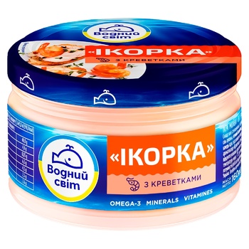 Vodnyj Svit Ikorka Paste with Shrimp 160g - buy, prices for MegaMarket - photo 1