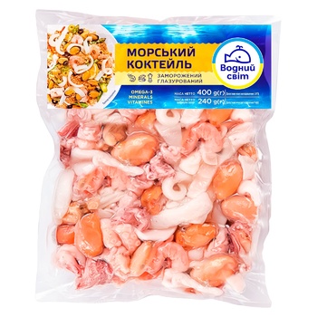 Морской коктейль Водный Мир замороженный 400г - купить, цены на Космос - фото 3