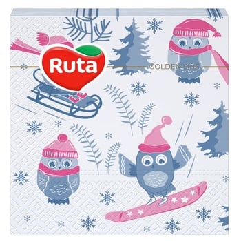 Ruta Toys Owls Napkins 24x24cm 40pcs - buy, prices for ULTRAMARKET - photo 1