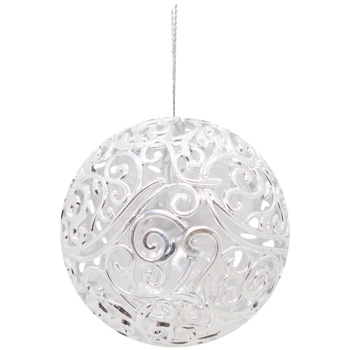 Mislt Openwork Ball Christmas Decoration 8cm in Assortment - buy, prices for Tavria V - photo 2