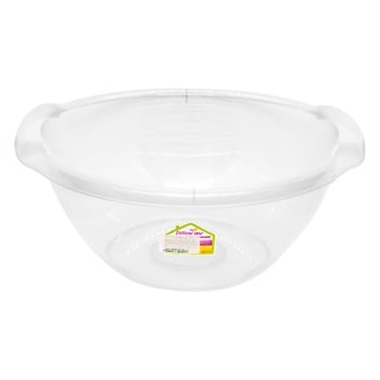 Bursev Round Transparent Plastic Bowl 9l - buy, prices for Tavria V - photo 2