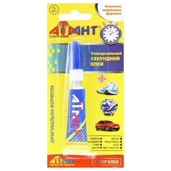 Dva-Atlant Atlant Super-Glue 2g - buy, prices for MegaMarket - photo 1