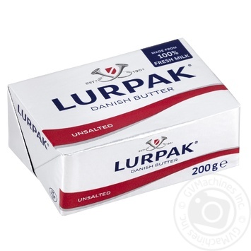 Масло сливочное Arla Lurpak несоленое 82% 200г - купить, цены на ULTRAMARKET - фото 1